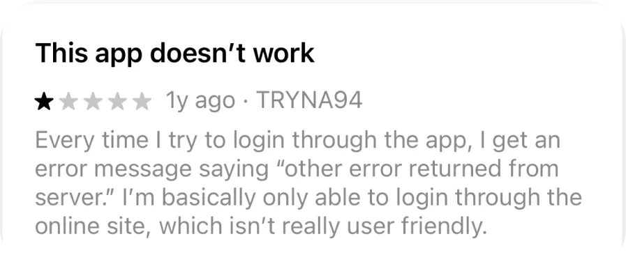 User feedback comment 11