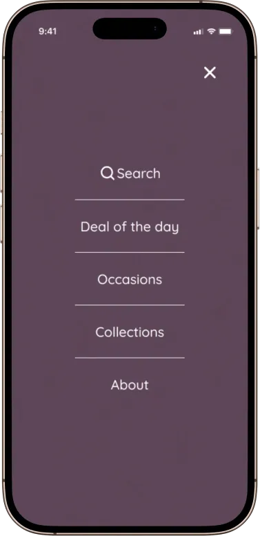 iPhone Search Menu